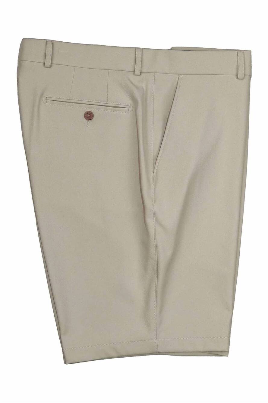 NEW BALLIN men's bi stretch agile performance microfiber golf shorts in stone